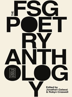 cover image of The FSG Poetry Anthology